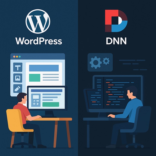 تفاوت وردپرس و DNN از نظر طراحی و توسعه
